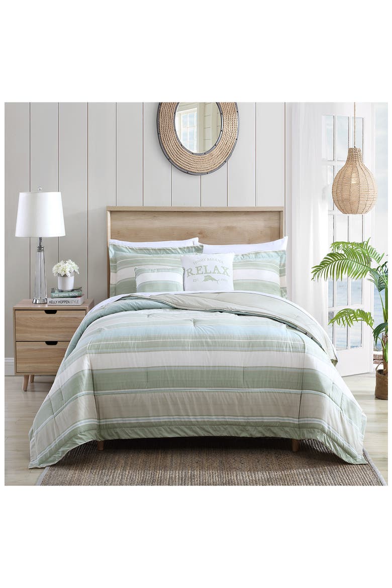 Serenity 5-Piece Comforter Set, Main, color, SAGE AQUA