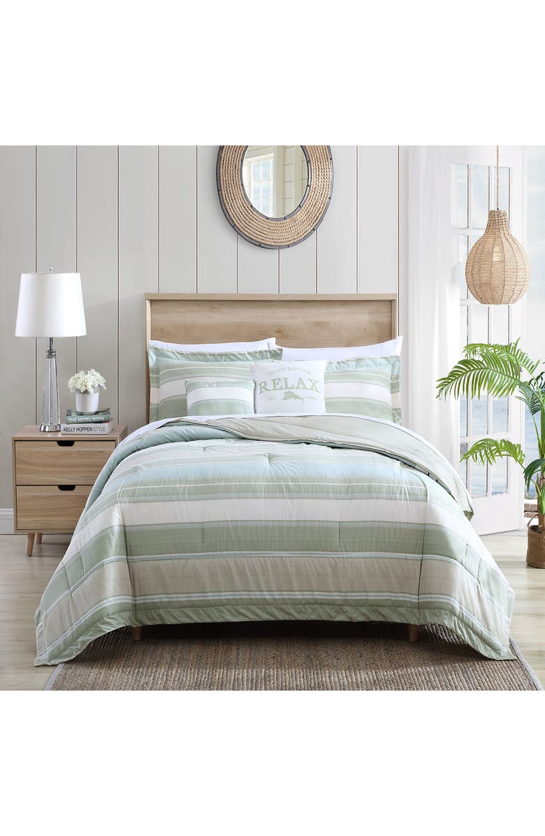 Tommy Bahama Serenity 5-Piece Comforter Set, Main, color, Sage Aqua