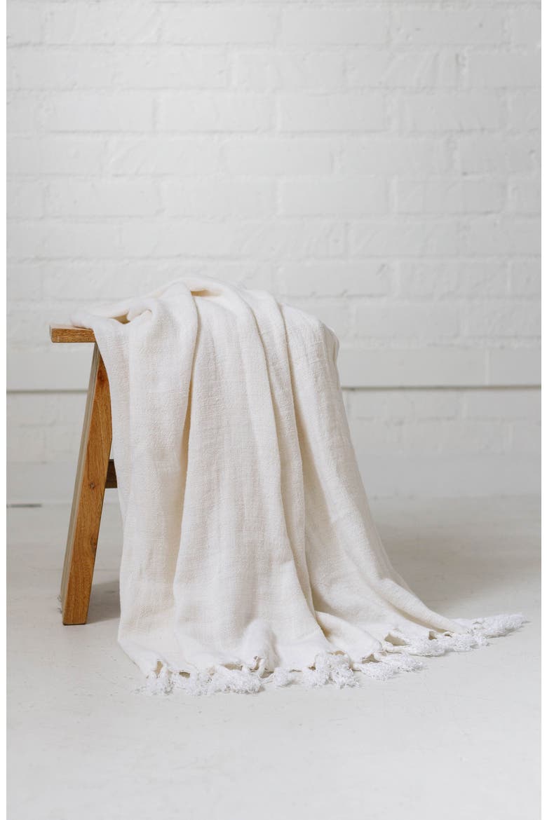 Montauk Throw Blanket, Alternate, color, CREAM