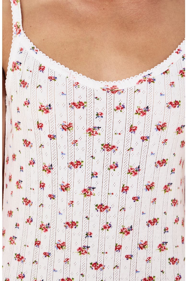 Imogen Print Cotton Pointelle Nightgown, Alternate, color, POSY FLORAL