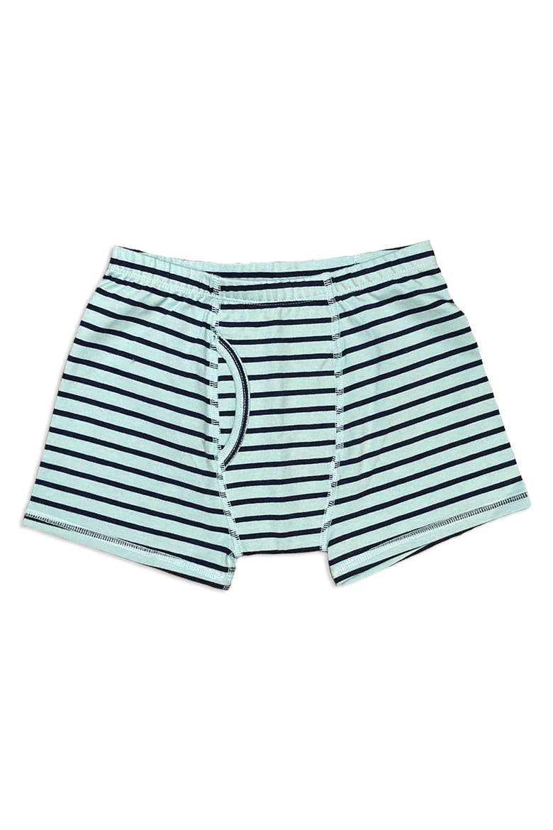 Organic Cotton Boys Boxer Brief Underwear 3-pk, Alternate, color, Blue Stripe