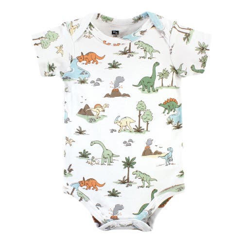 Hudson Baby Five-piece Set Of Cotton Infant All-in-one Bodysuits In Brown