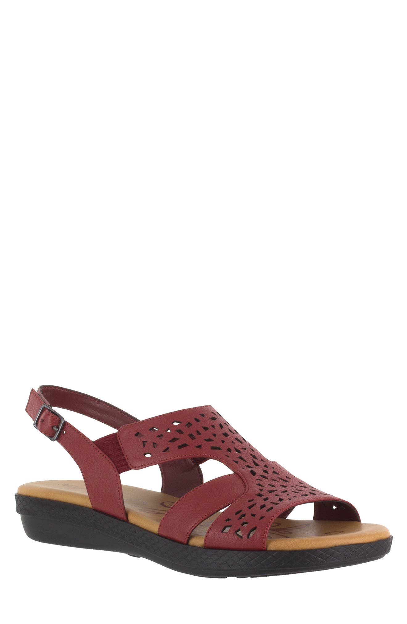 EASY STREET Bolt Sandal, Main, color, Red