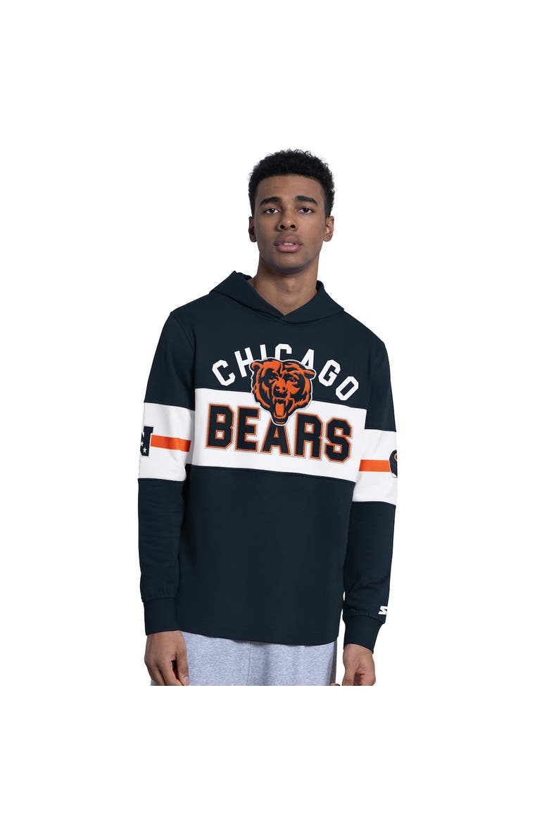 Men's Starter  Navy Chicago Bears Fullback Jersey Hoodie, Main, color, Navy