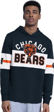 STARTER Men's Starter Navy Chicago Bears Fullback Jersey Hoodie