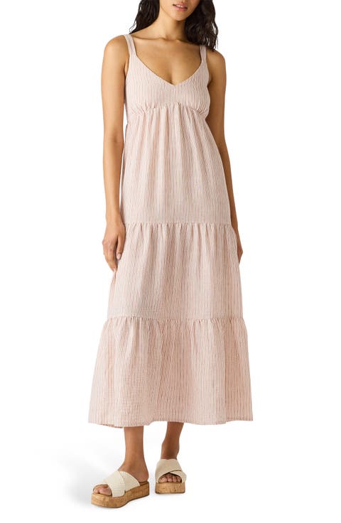 Elianna Stripe Tiered Sundress