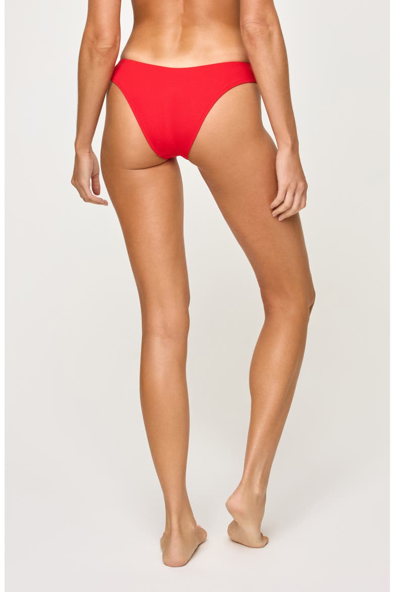 Ribbed Rocky Classic Bikini Bottoms, Alternate, color, FLAME