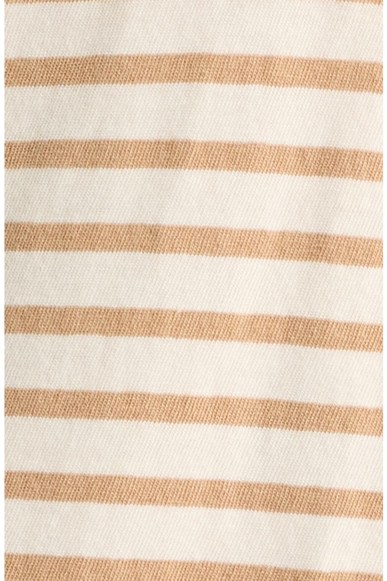 Mini Emma Striped Cotton T-Shirt Dress, Alternate, color, VINTAGE WHITE CAMEL STRIPE