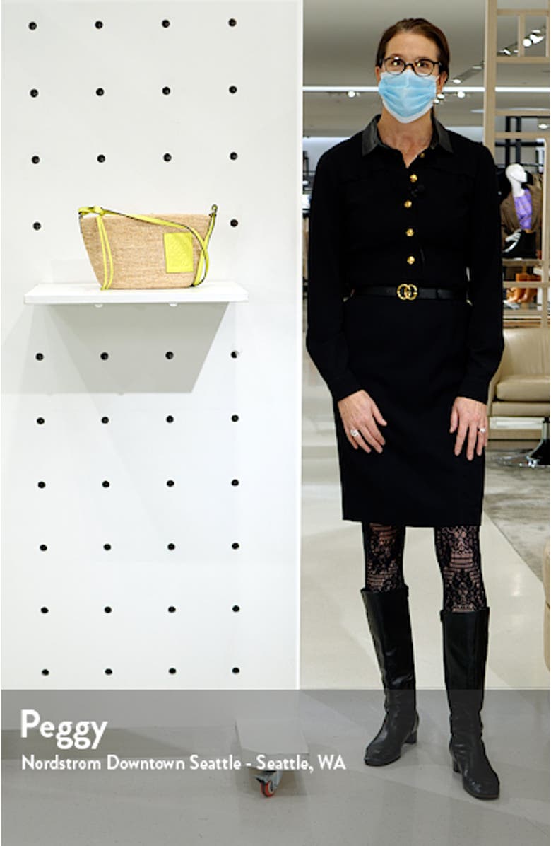 Paula's Ibiza Pochette Raffia & Leather Shoulder Bag, sales video thumbnail