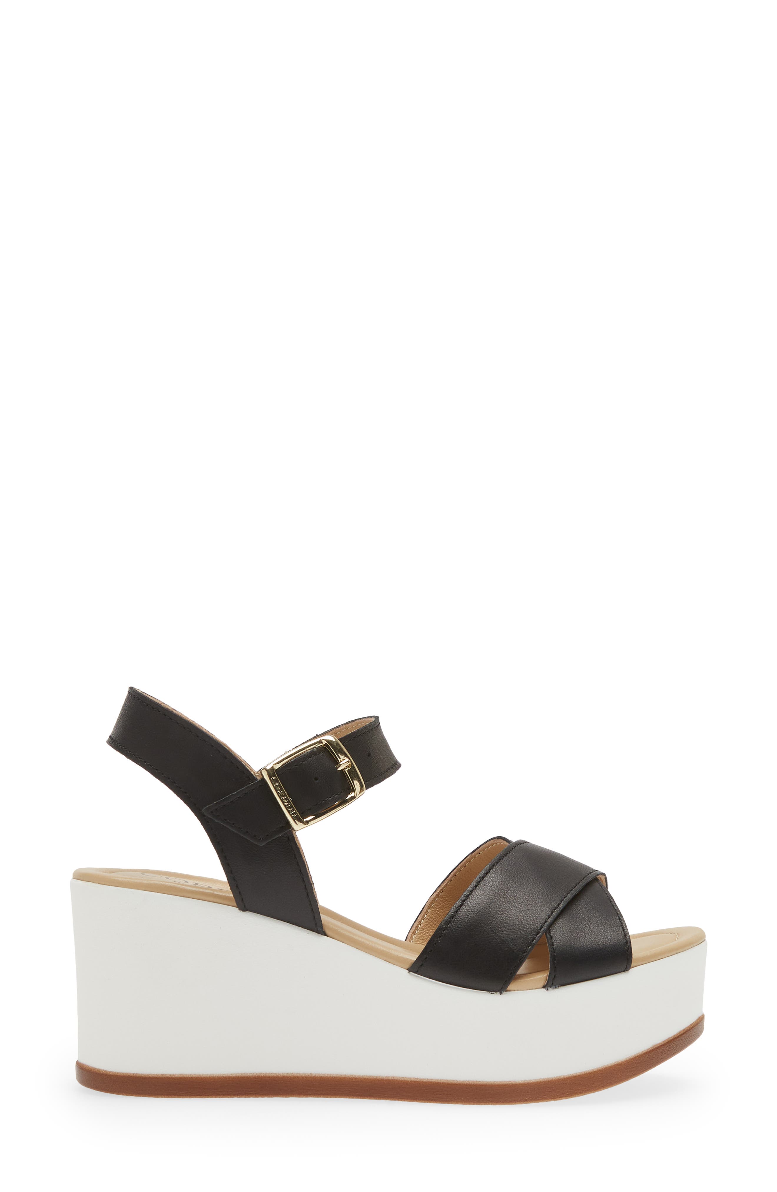 Cordani Darrell Crisscross Wedge Sandal, Alternate, color, 
