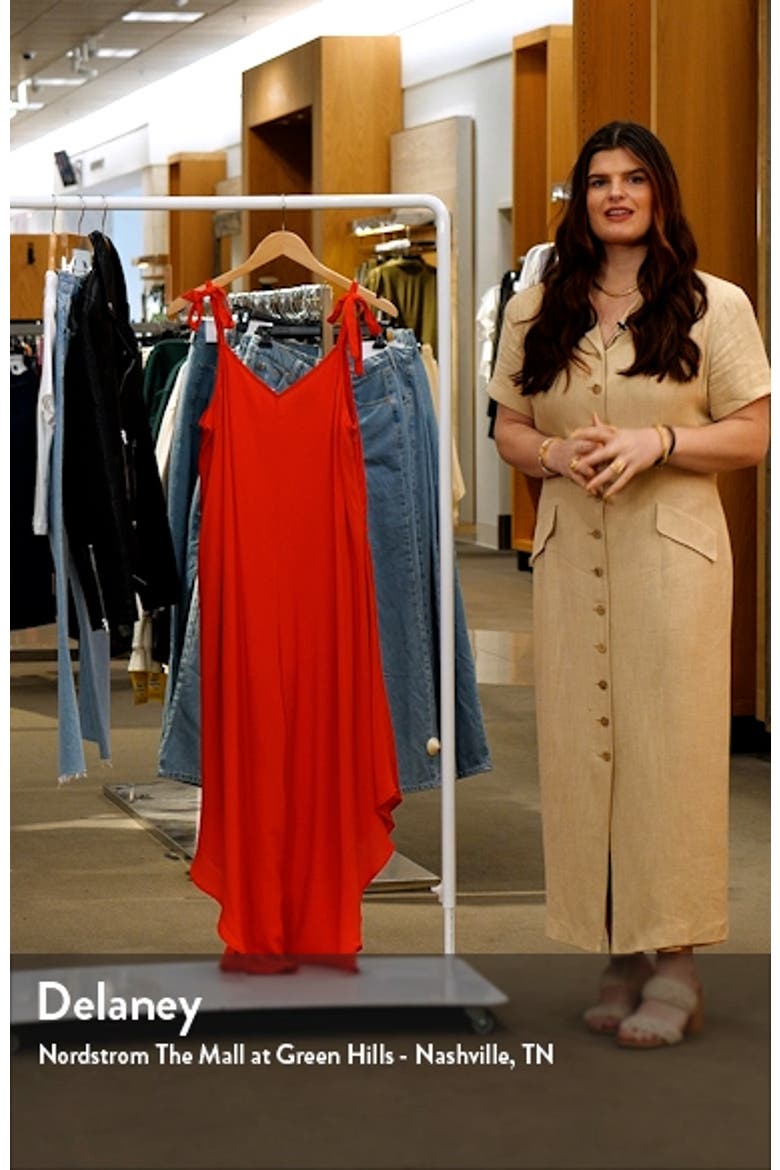 Tie Shoulder Asymmetric Crop Jumpsuit video