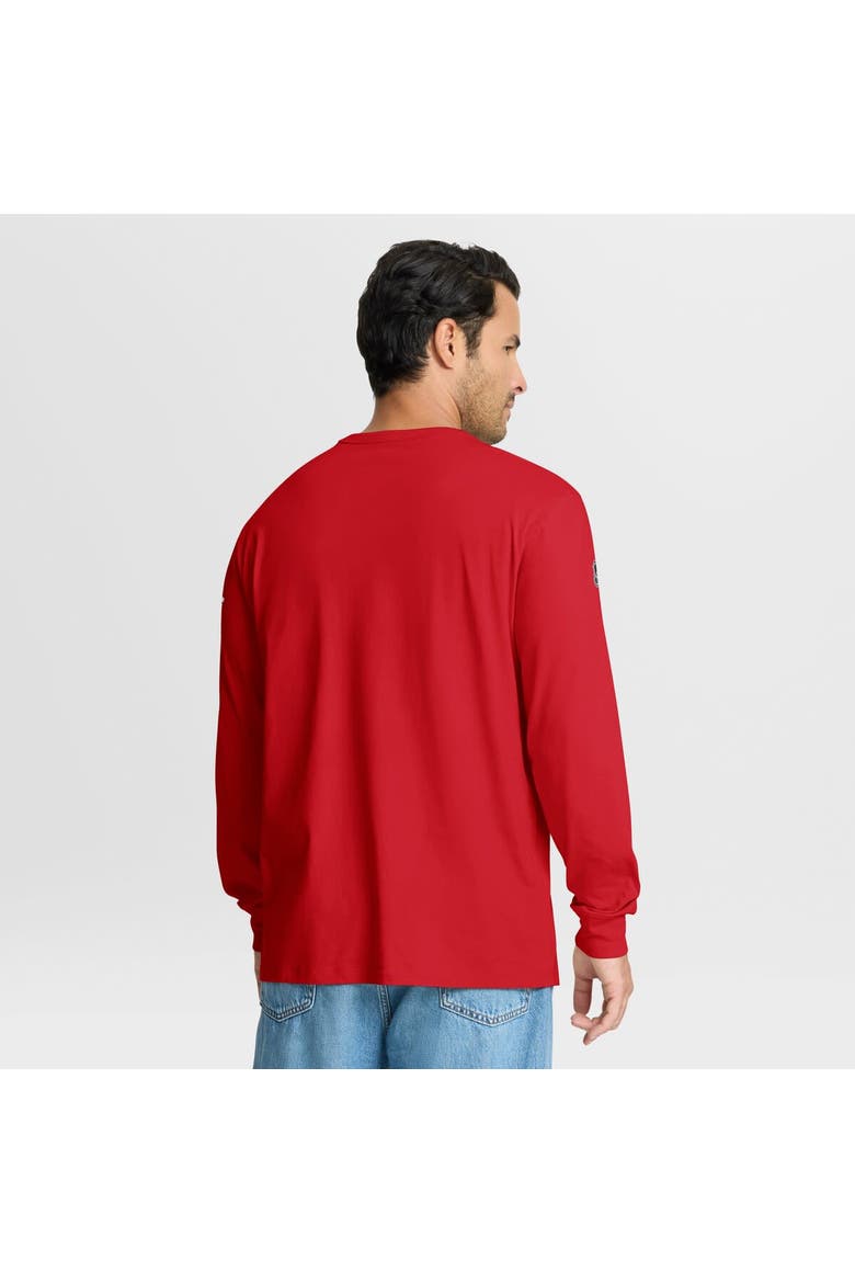 Men's Fanatics Red Carolina Hurricanes Authentic Pro Property Of Practice Long Sleeve T-Shirt, Alternate, color, Red