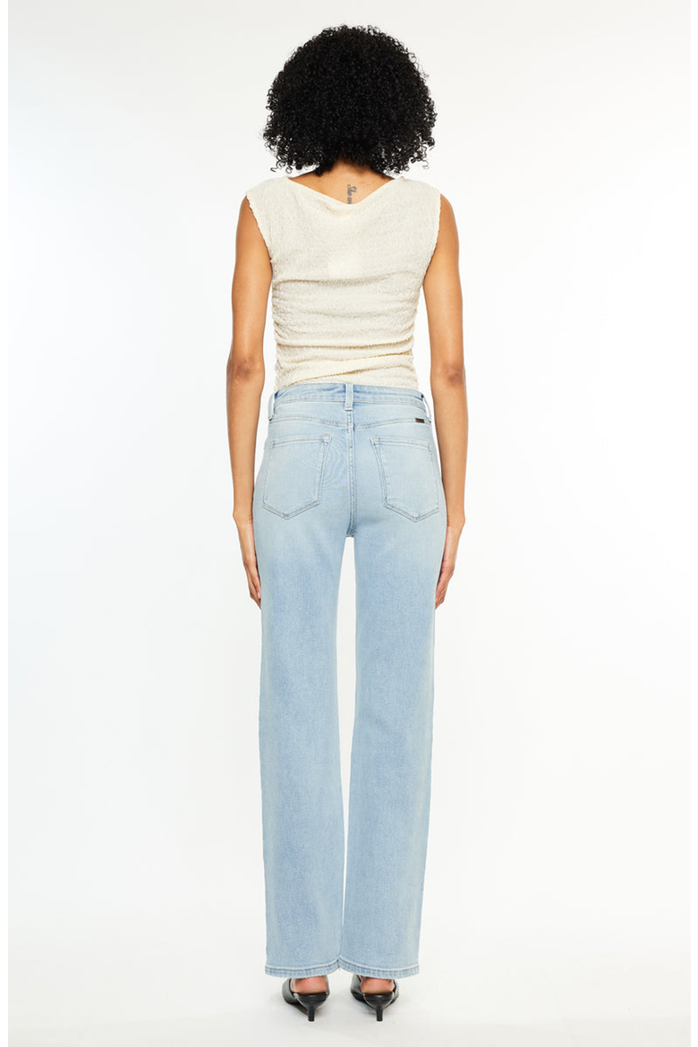 Cheriese High Rise Straight Jeans, Alternate, color, Light Wash