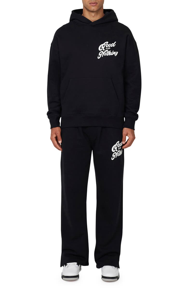 Good For Nothing Funk Relaxed  Hoodie, Alternate, color, Black