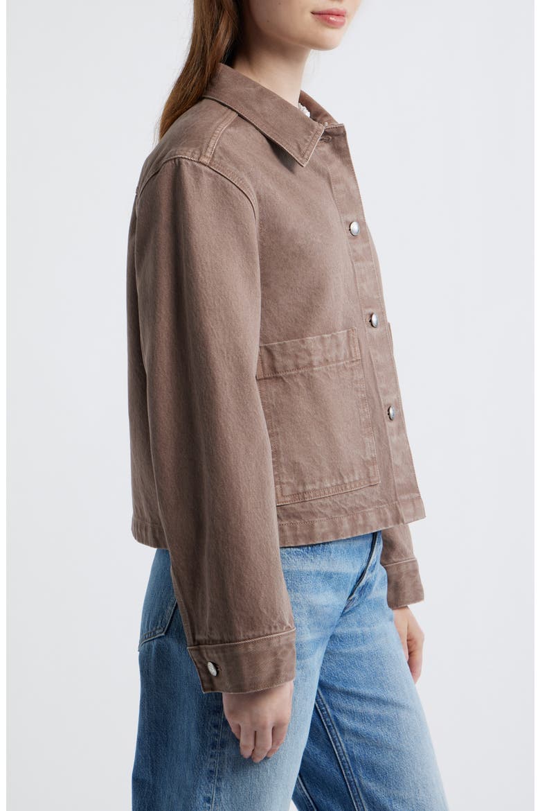 Denim Chore Jacket, Alternate, color, LIGHT UMBER