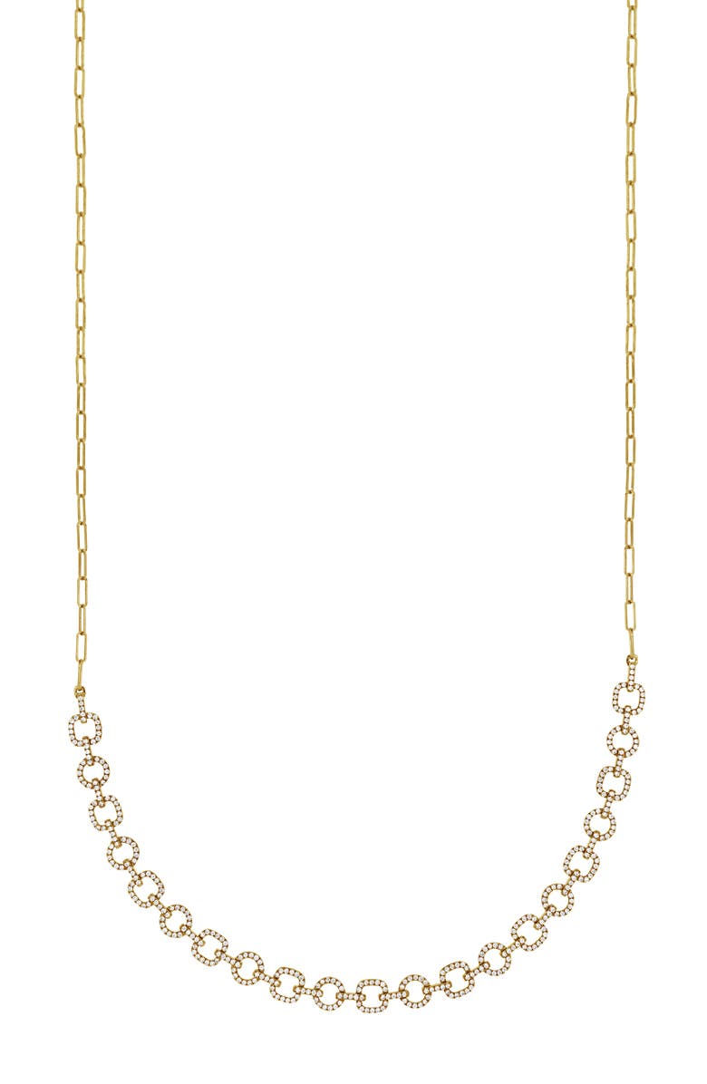 Bony Levy Varda Luxe Link Pavé Diamond Collar Necklace, Main, color, 