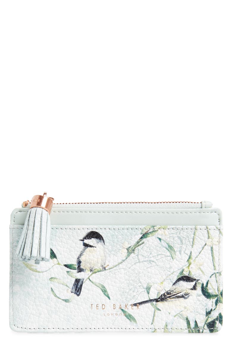 Katica Leather Card Case, Main, color, MINT