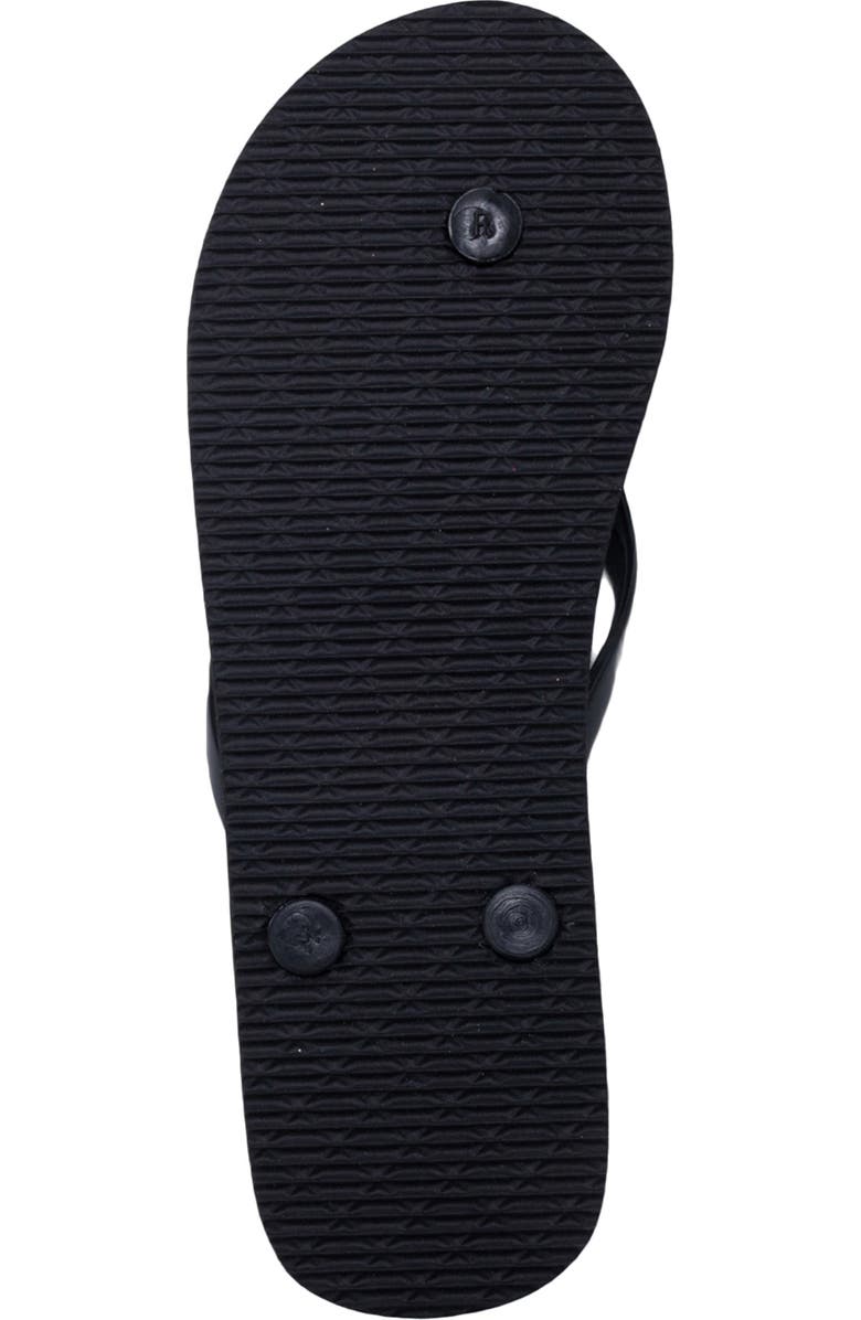 bebe Glittery Thong Sandal, Alternate, color, Black