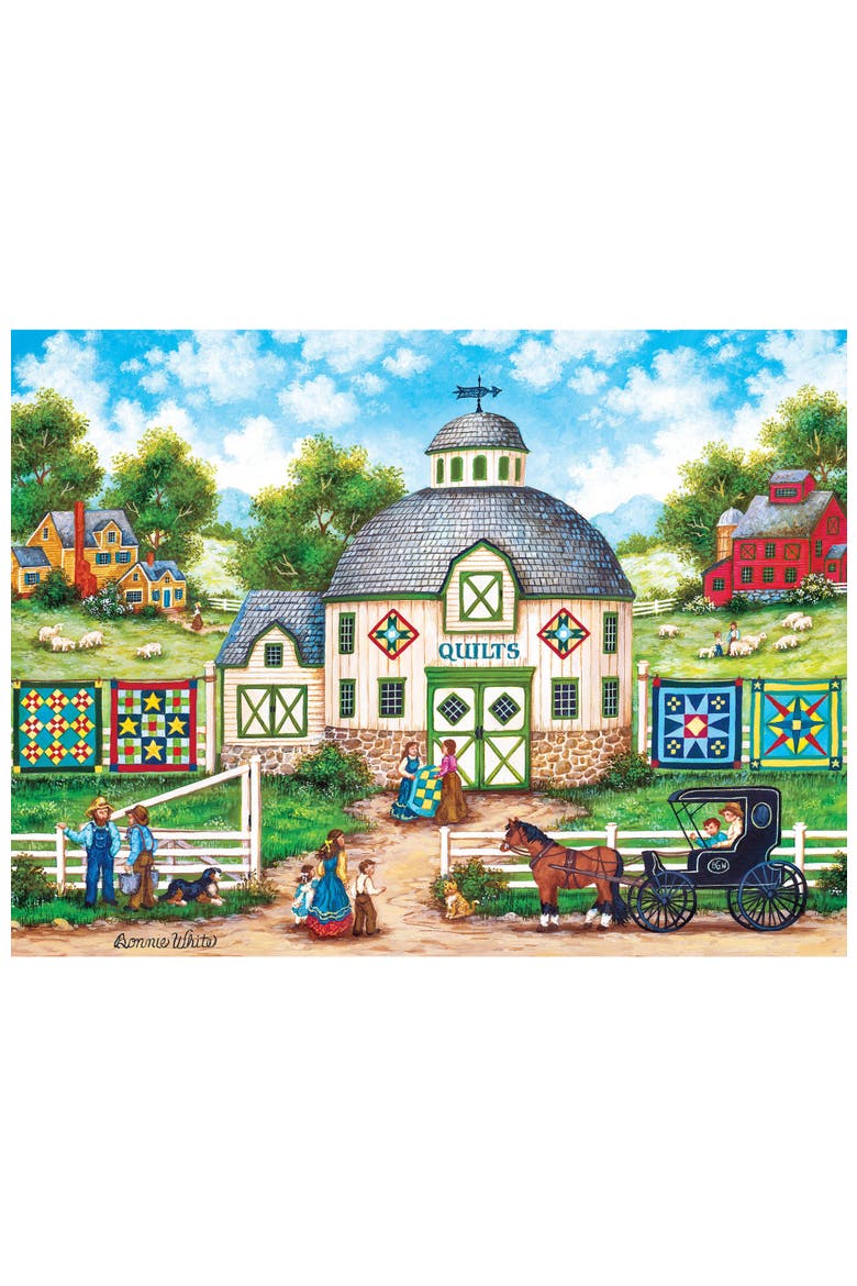 The Quilt Barn 550 Piece Jigsaw Puzzle, Alternate, color, Multicolor