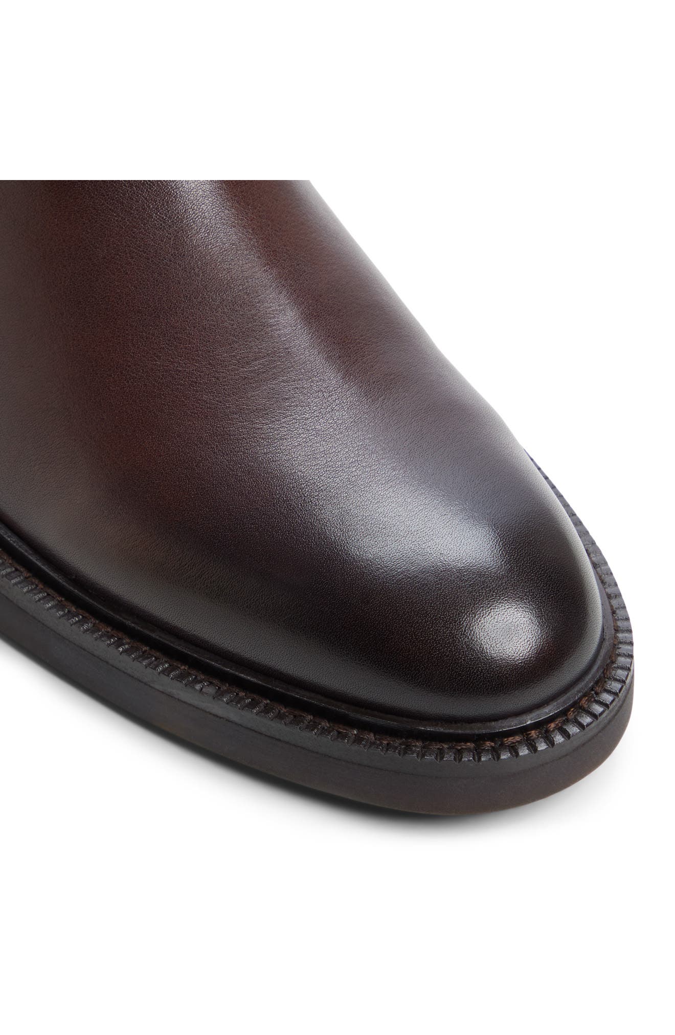 Malmo Leather Chelsea Boot, Alternate, color, DARK BROWN