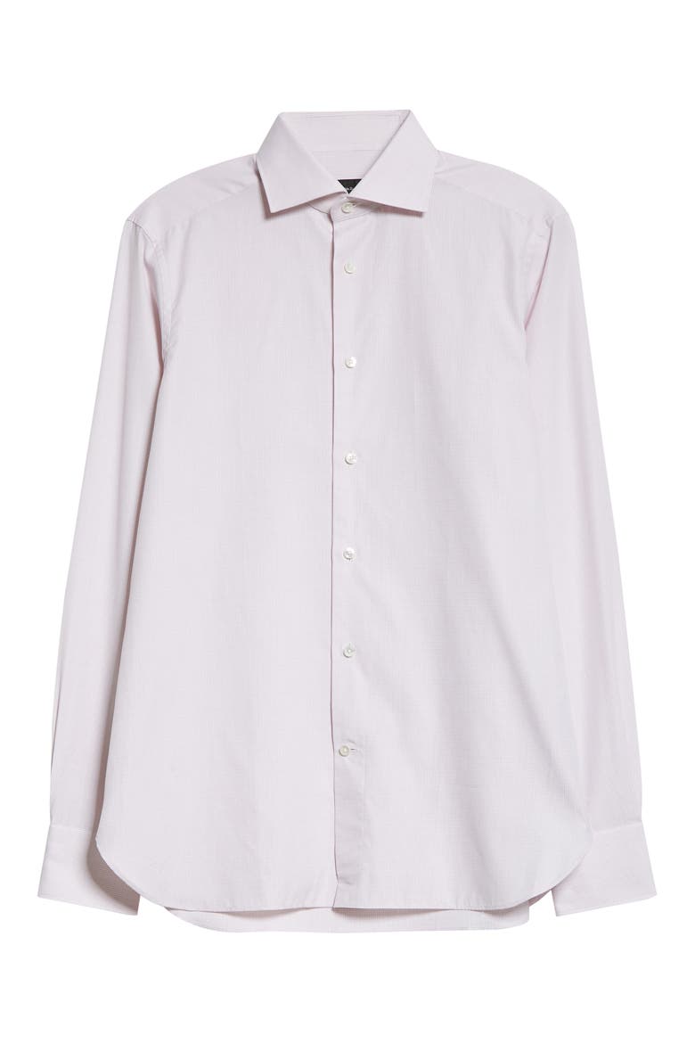 Trofeo™ Microcheck Cotton Button-Up Shirt, Alternate, color, BR PNKSTRP