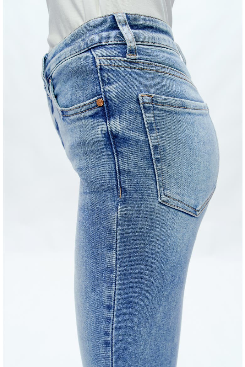 Raw Hem Crop Skinny Jeans, Alternate, color, LONELY
