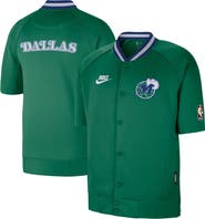 Nike Men's Nike Green Dallas Mavericks Classic Edition Hardwood Classics Authentic On-Court Game Full-Zip Jacket