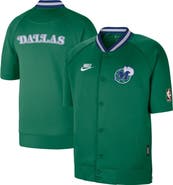 Nike Men's Nike Green Dallas Mavericks Classic Edition Hardwood Classics Authentic On-Court Game Full-Zip Jacket