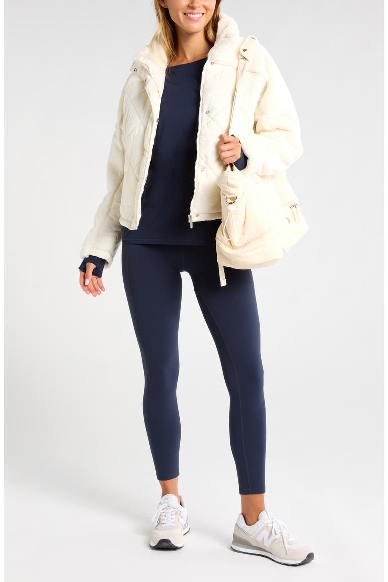Studio Luxe High Waist Pocket 7/8 Leggings, Alternate, color, NAVY SAPPHIRE