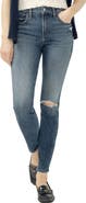 Silver Jeans Co. Avery Curvy Ripped Skinny Jeans
