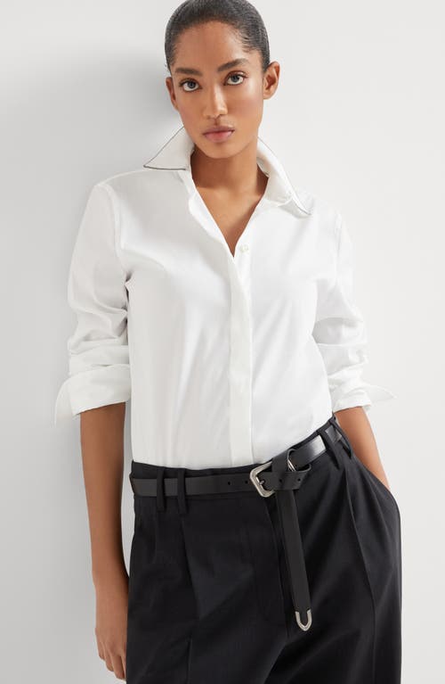 Brunello Cucinelli "shirt With Shiny In White