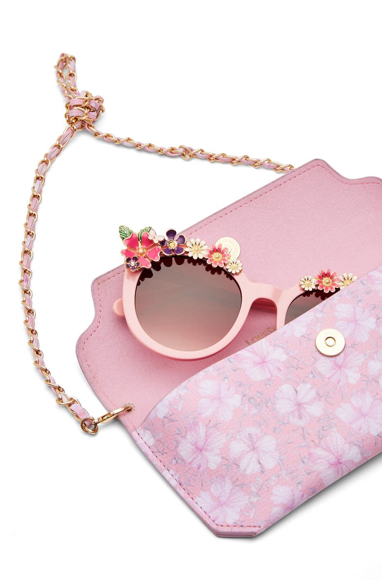 LoveShackFancy Ravi 54mm Gradient Round Sunglasses, Alternate, color,