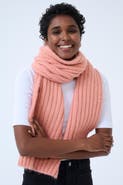 Kaffe KAdena Chunky Rib Knit Long Scarf