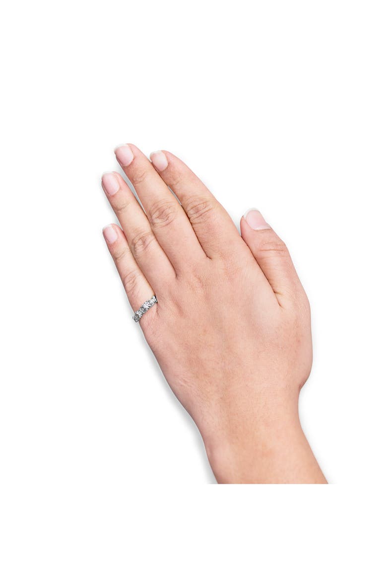 14K White Gold 1/2 Cttw Diamond Vintage Style Engagement Ring, Alternate, color, White