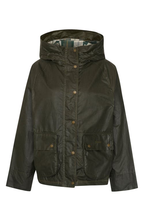 Barbour Hollies Waxed Water Repellent Jacket In Black