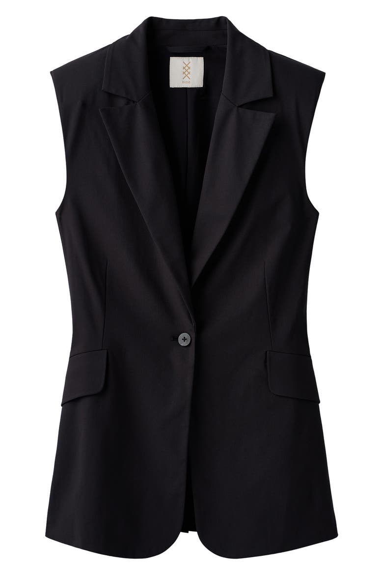 Commuter Sleeveless Blazer, Alternate, color, BLACK