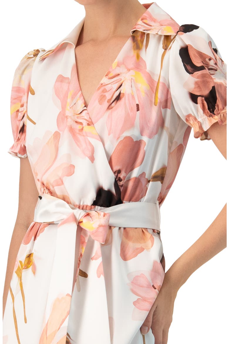 Short Sleeve V-Neck Collared Maxi Dress, Alternate, color, Multicolor