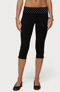 EDIKTED Genni Foldover Capri Pants