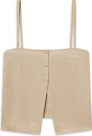 FRAME The Linen Button Camisole