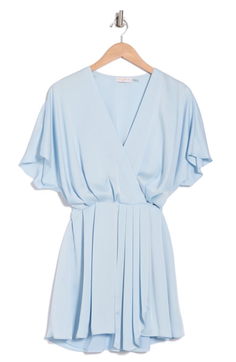 Ramy Brook Lillie Flutter Sleeve Dress, Alternate, color, Crystal Blue