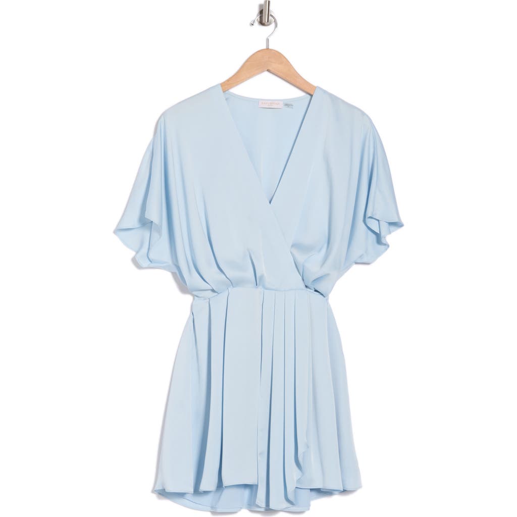 Ramy Brook Lillie Flutter Sleeve Dress In Crystal Blue