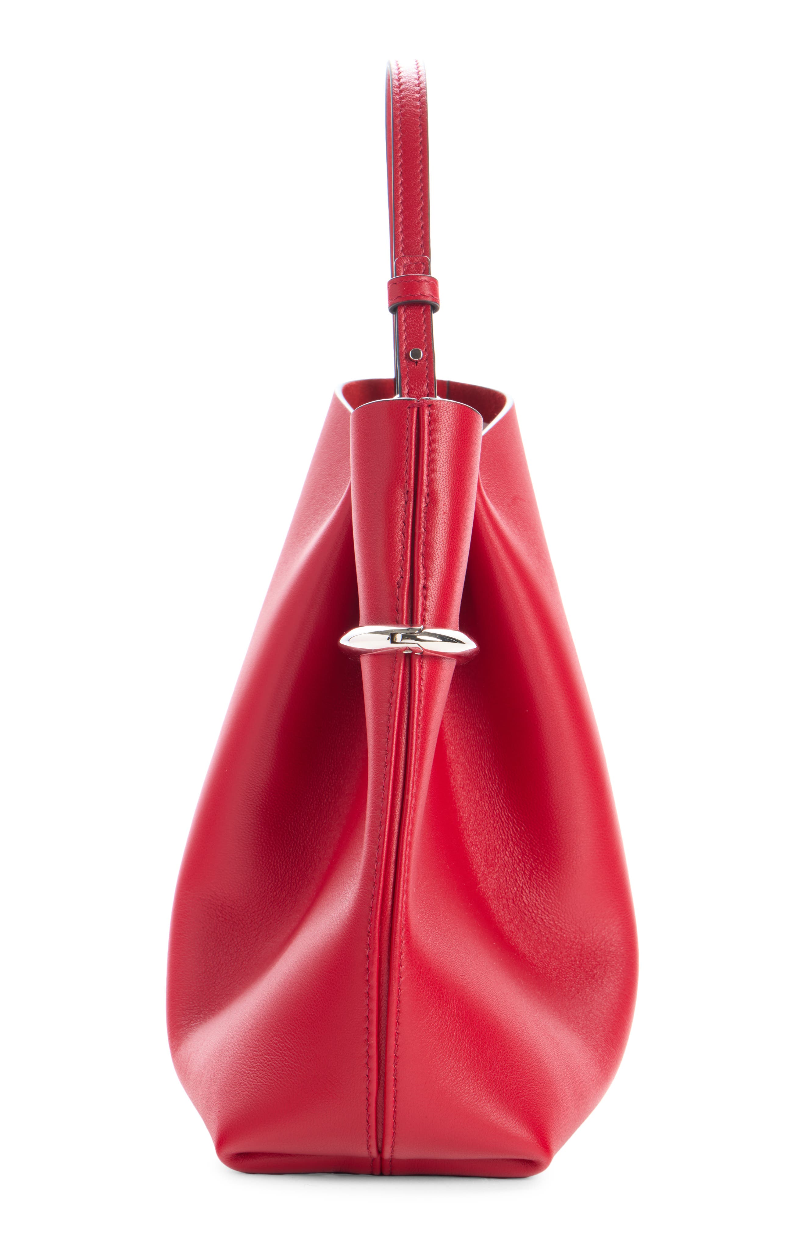 Mini Pinch Me Leather Tote, Alternate, color, 638-EQUESTRIAN RED