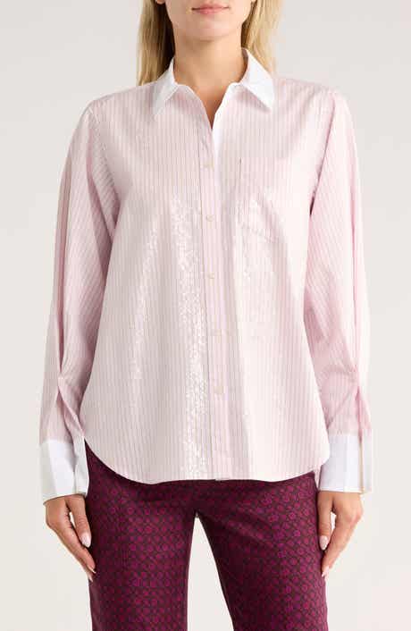 Derek Lam 10 Crosby Wesley Sequin Embellished Button-Up Shirt