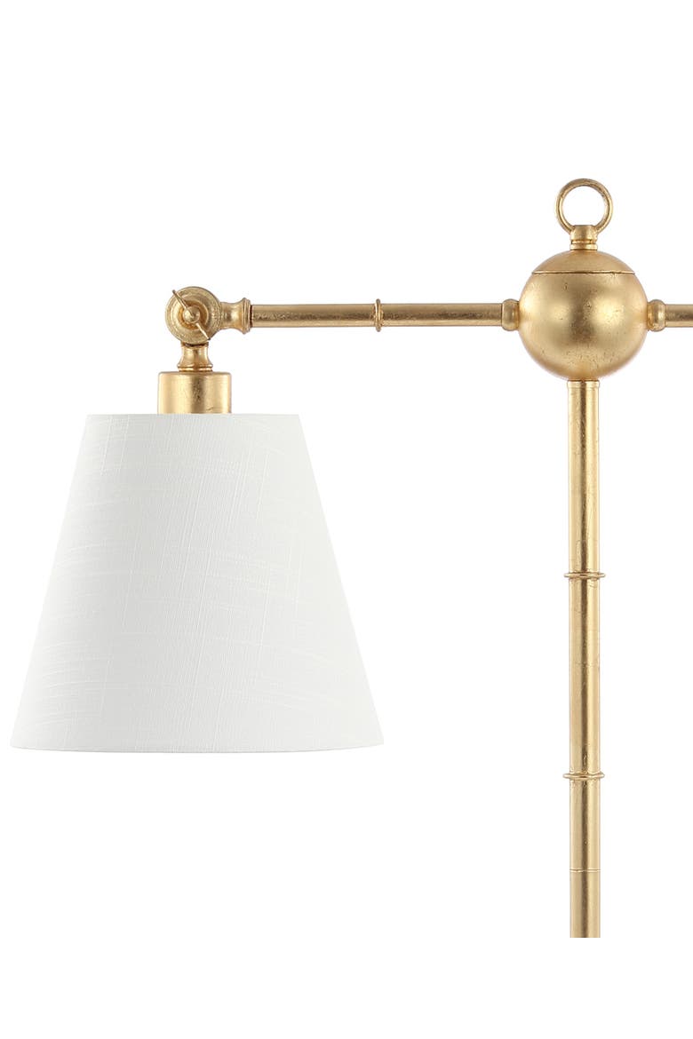 Ruth 2-Light Library Metal LED Table Lamp, Alternate, color, Gold leaf