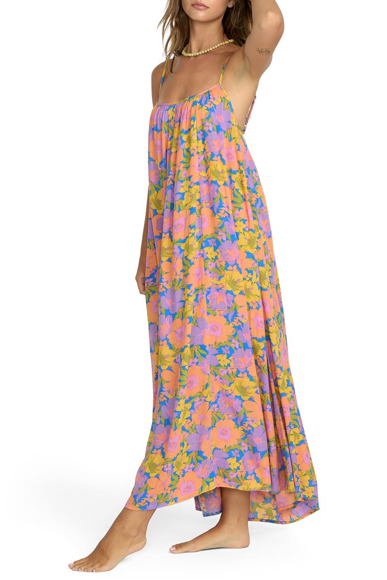 Sandy Cove Floral Maxi Sundress, Alternate, color, TRUE BLUE