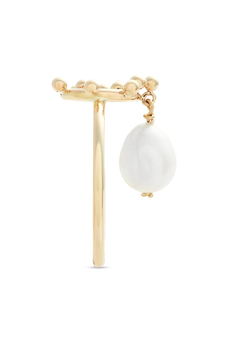 Bubble Cultured Pearl Ring, Alternate, color, PEARL/ 14K YELLOW GOLD