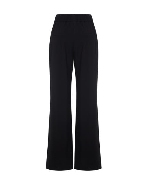 Theo The Label Women's Gaia High-waist Wideleg Pant - Black In Black