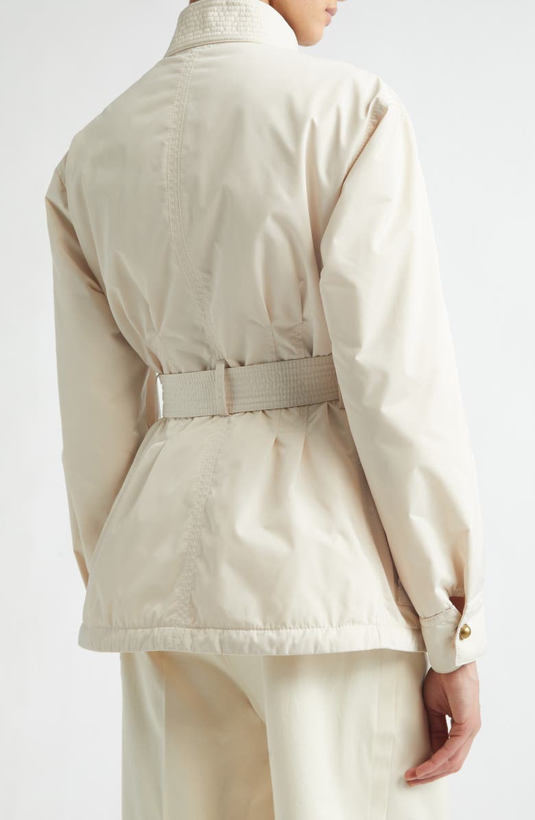 Moncler Maitake Belted Jacket, Alternate, color, Neutral