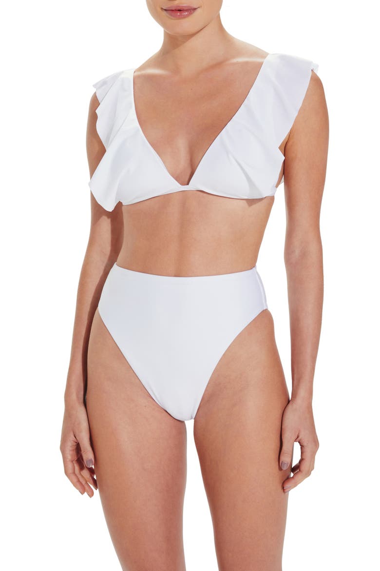 Gigi Hot Solid Bikini Bottoms, Alternate, color, WHITE