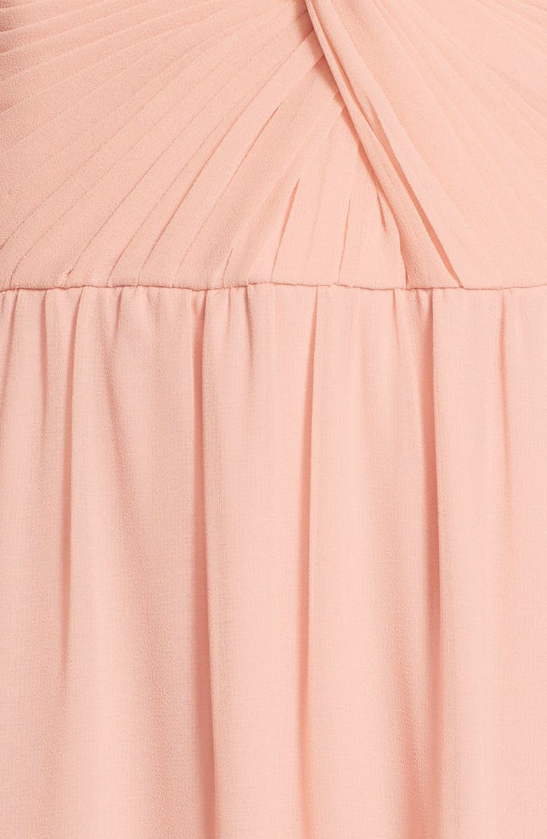 ERIN erin fetherston 'Clarisse' Off the Shoulder Front Twist Chiffon Gown, Alternate, color, 